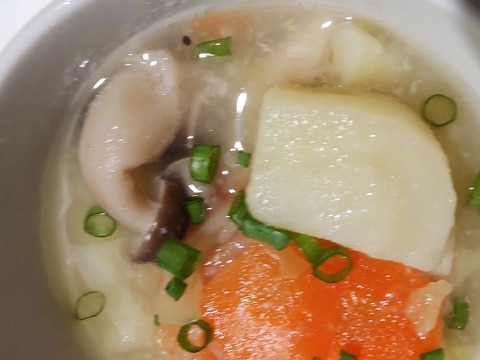 野菜だけの優しいスープ